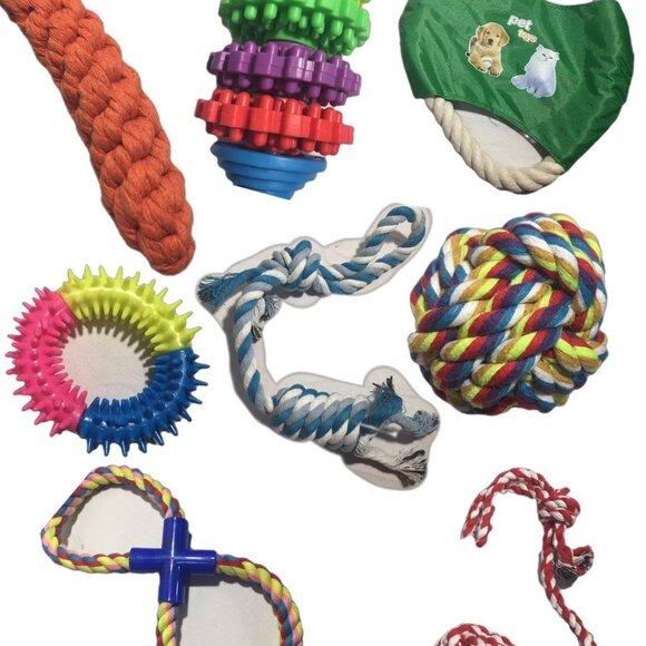 8-Pack Dog Rope Toy Set – Interactive Chew Toys for Puppies - Picture 11 of 14